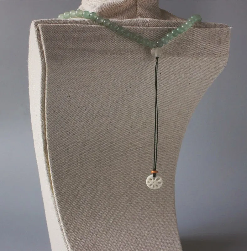 Jade Om Mala Necklace