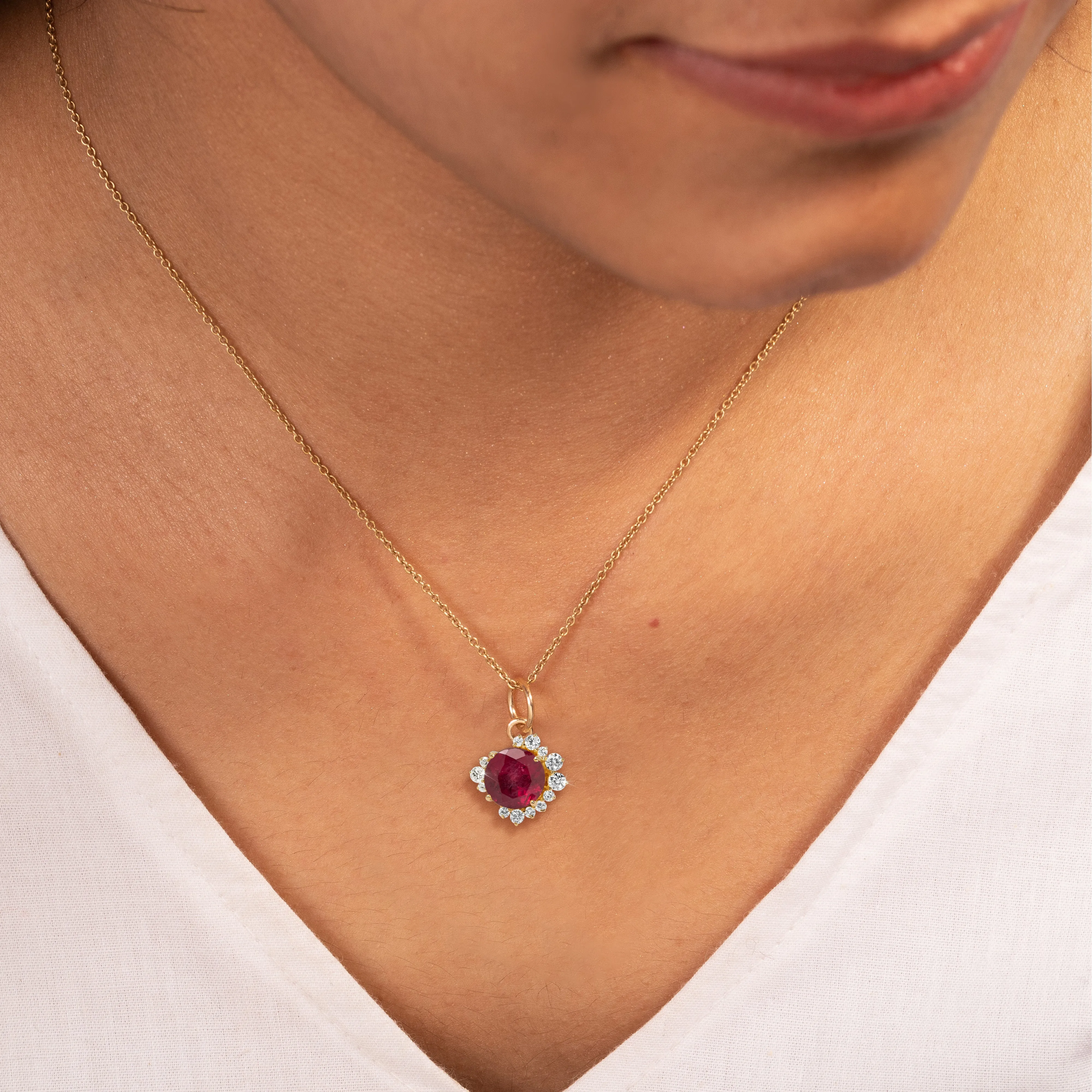 Jasmine Ruby Pendant