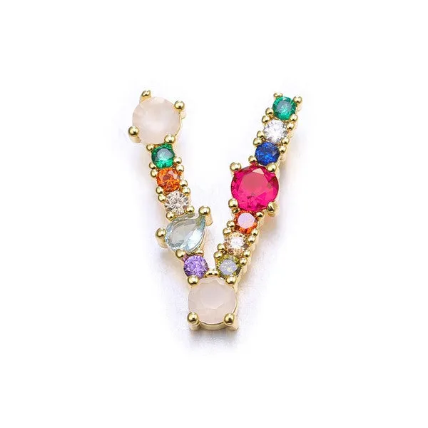 Jude Gem Initial Necklace