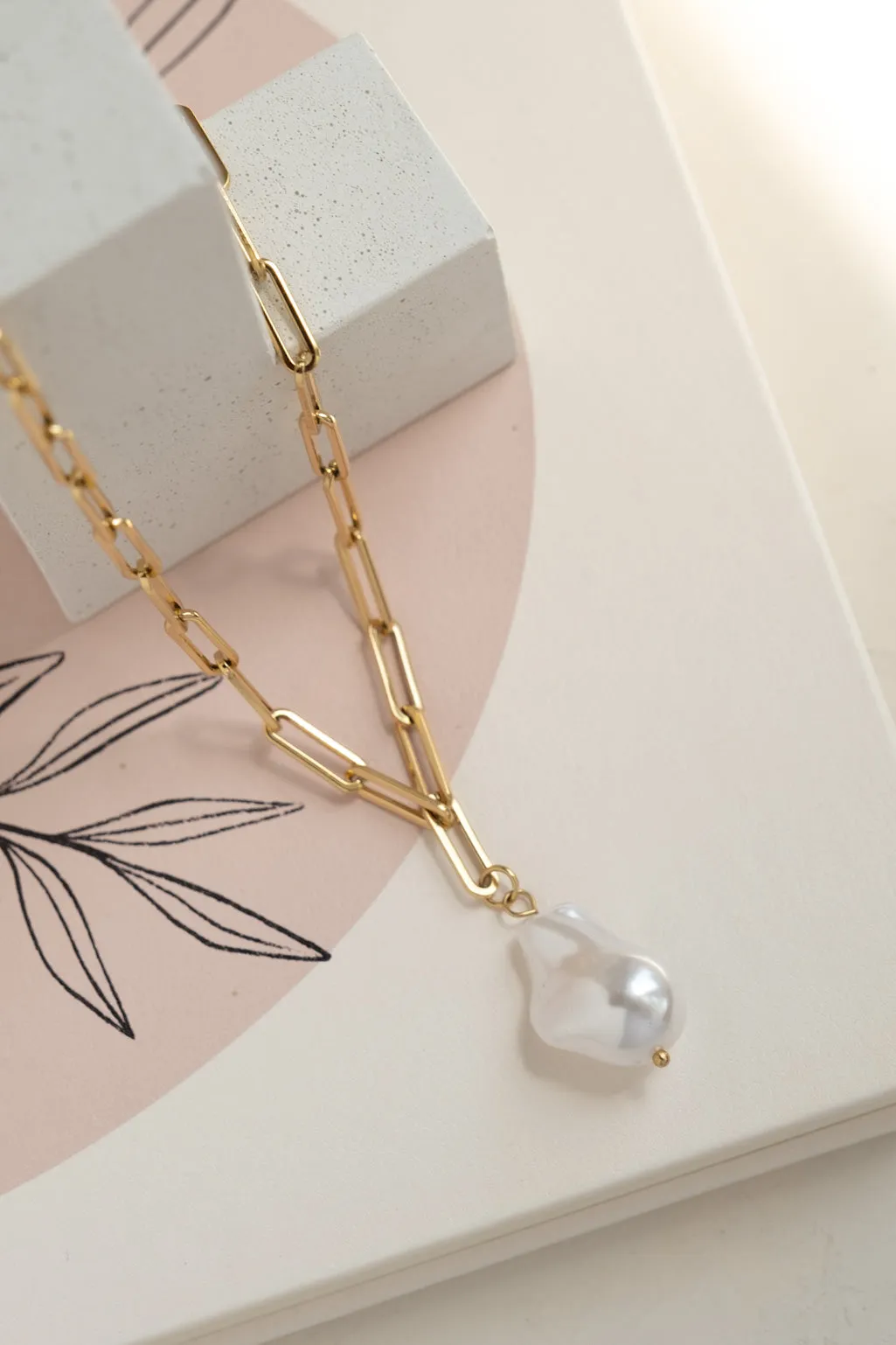 Jumbo Baroque Pearl Necklace