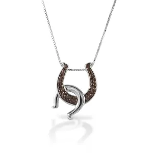 Kelly Herd Double Horseshoe necklace