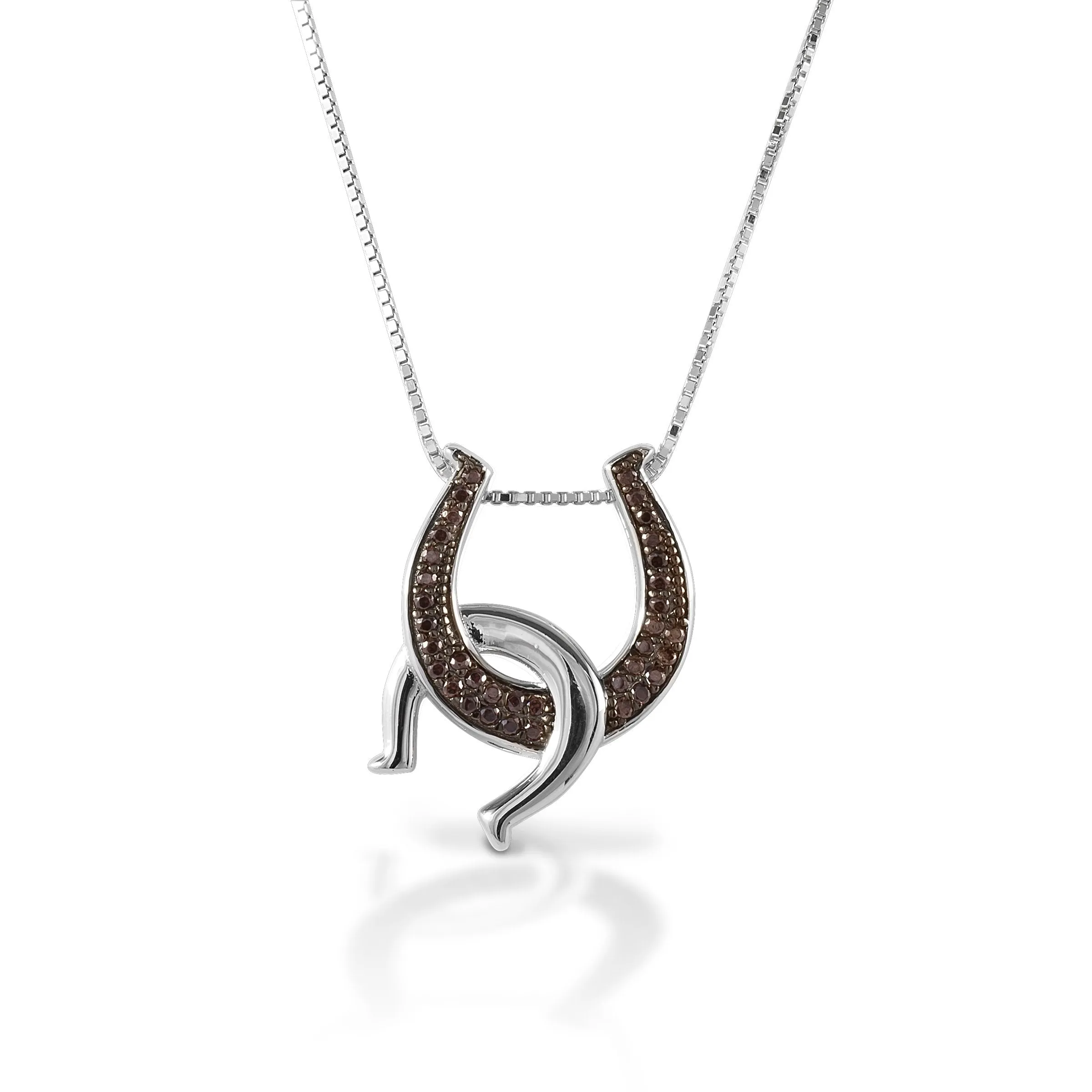 Kelly Herd Double Horseshoe necklace