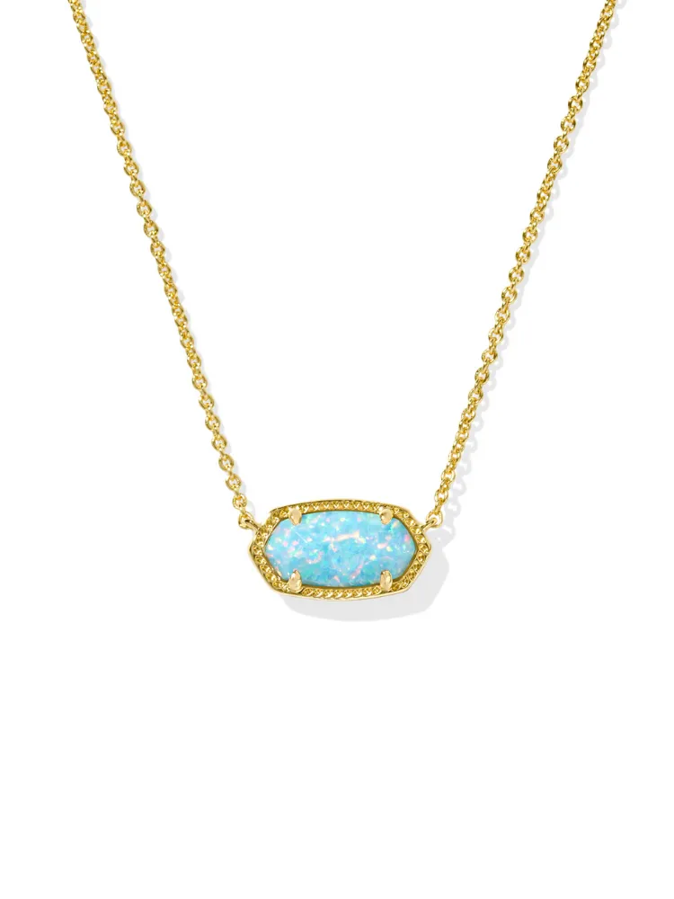 Kendra Scott Elisa Necklace - Gold & Teal Opal