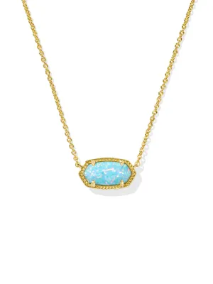 Kendra Scott Elisa Necklace - Gold & Teal Opal