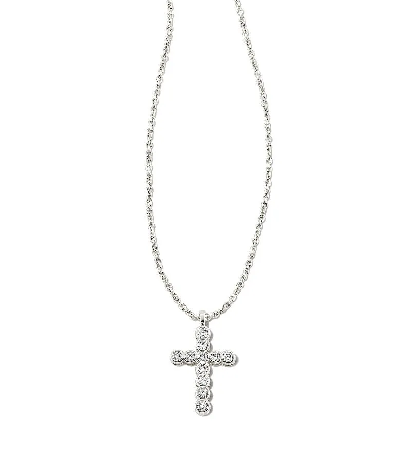 Kendra Scott Silver Cross Pendant Necklace