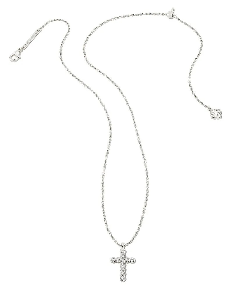 Kendra Scott Silver Cross Pendant Necklace