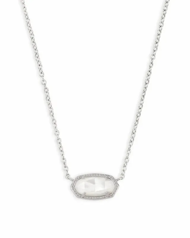 Kendra Scott Silver Elisa Pendant Necklace