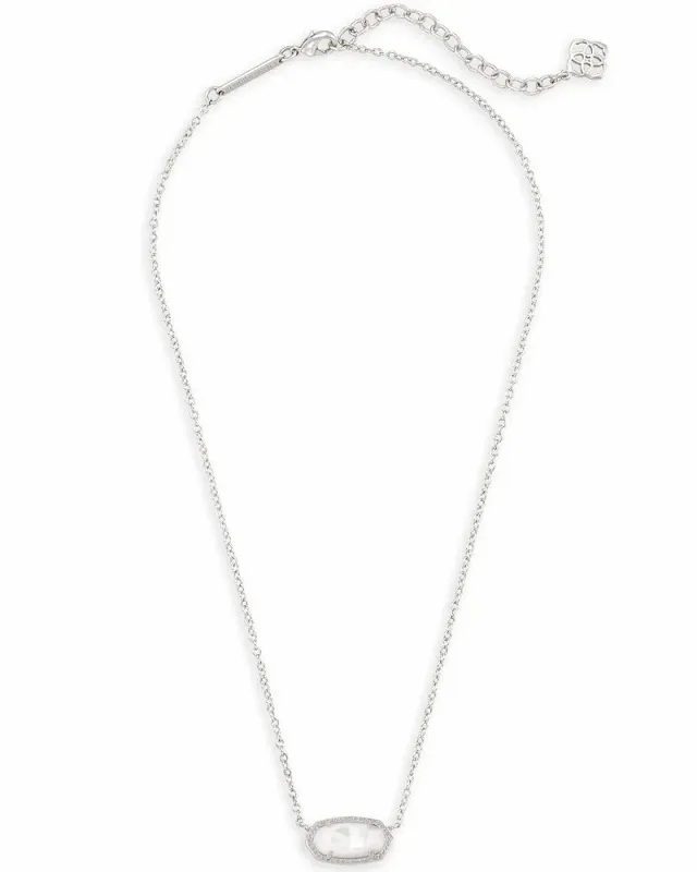 Kendra Scott Silver Elisa Pendant Necklace