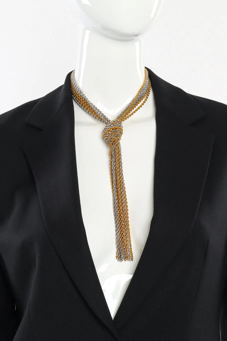 Knotted Mixed Metal Necklace