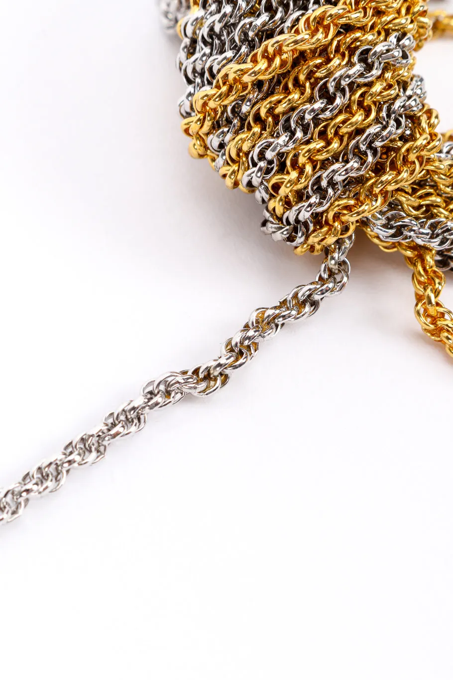 Knotted Mixed Metal Necklace