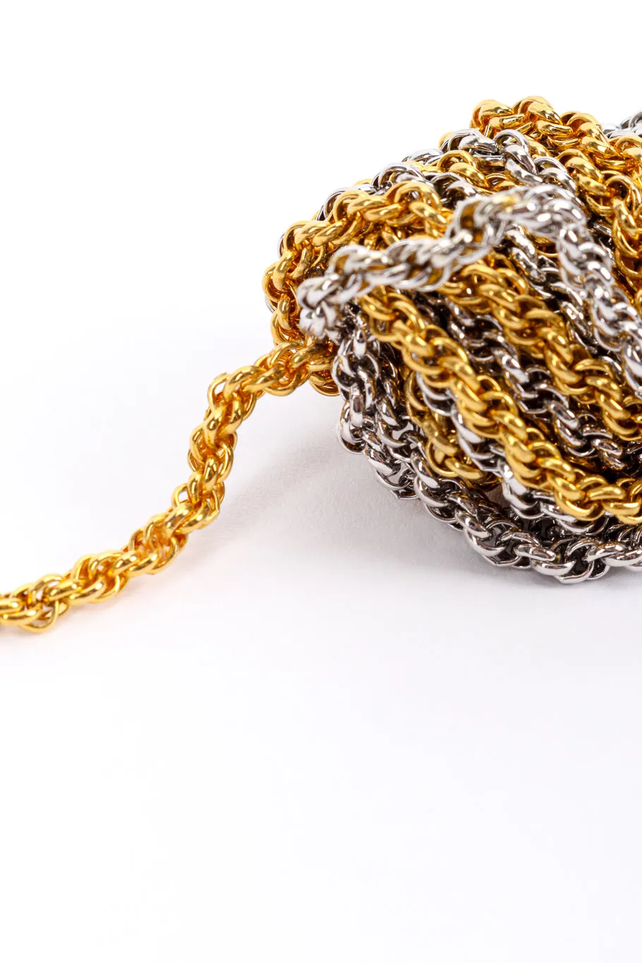 Knotted Mixed Metal Necklace