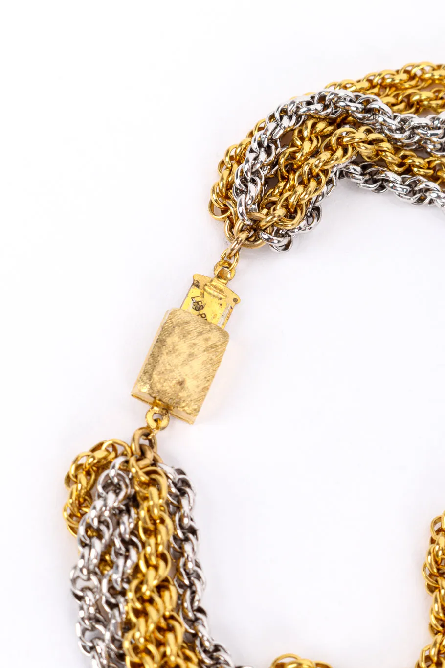 Knotted Mixed Metal Necklace