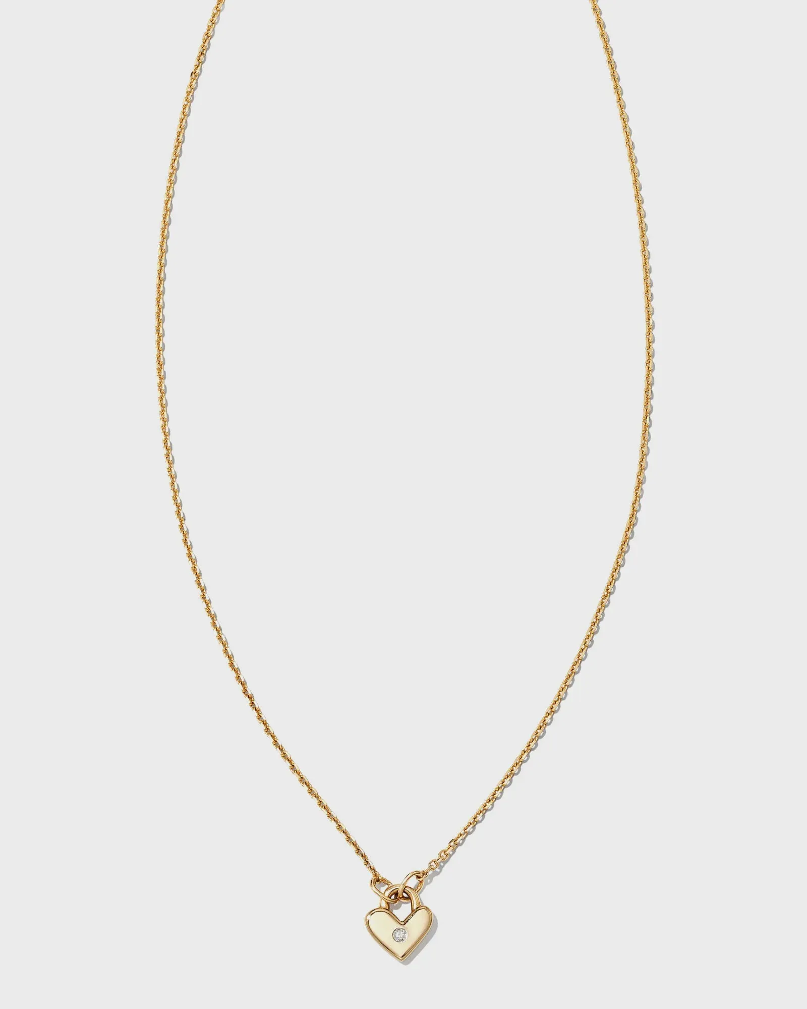 KS Tiny Heart Padlock Necklace