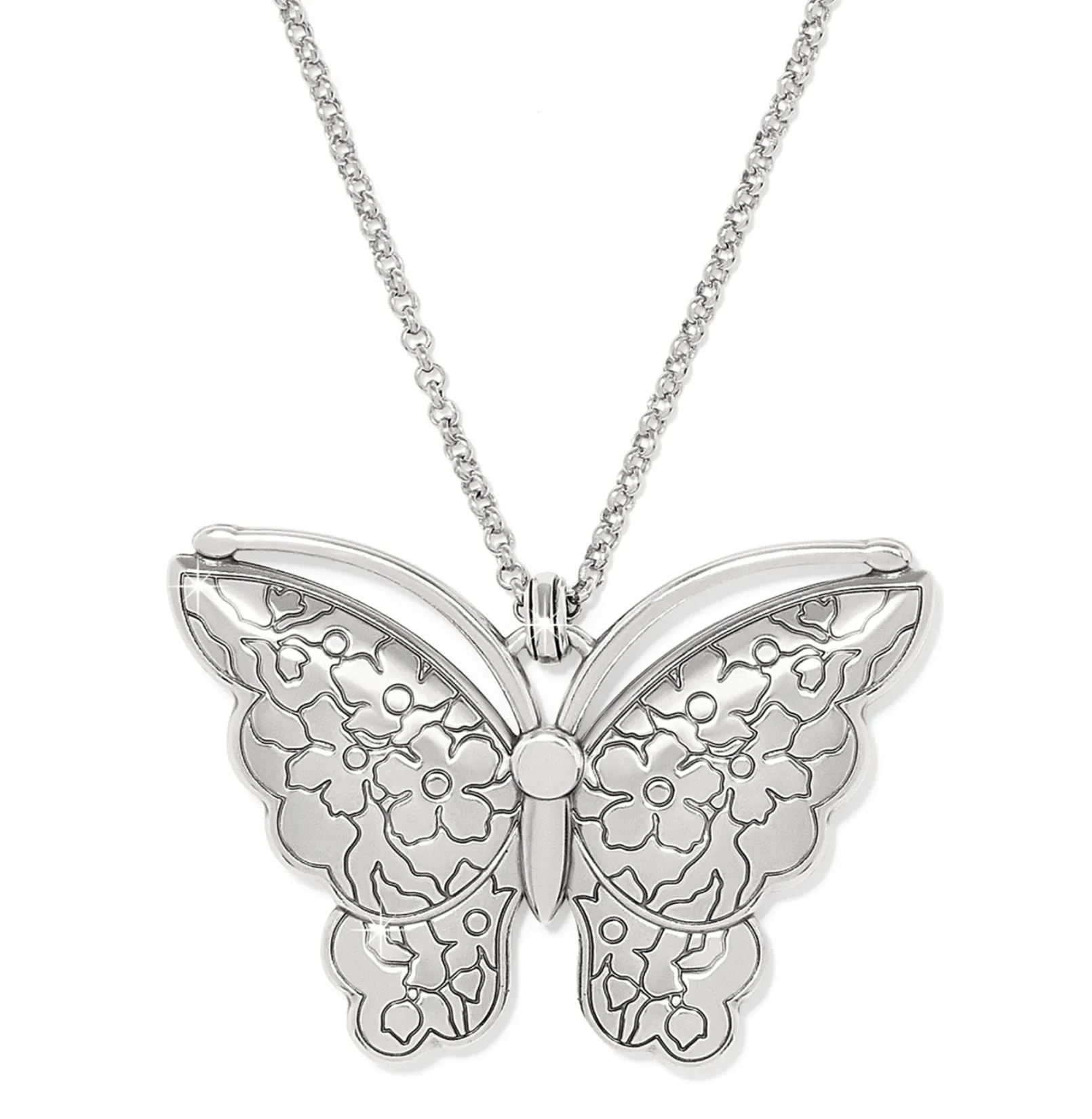 Kyoto In Bloom Blue Butterfly Necklace