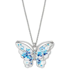 Kyoto In Bloom Blue Butterfly Necklace