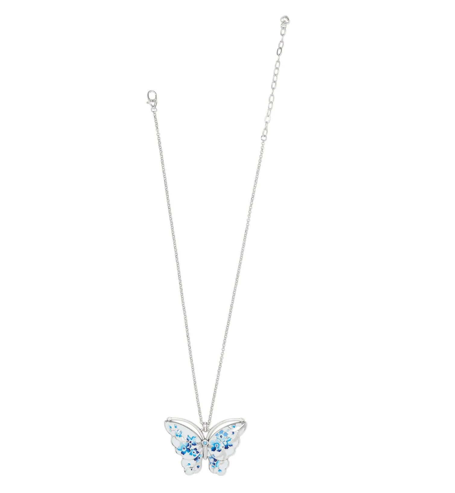 Kyoto In Bloom Blue Butterfly Necklace