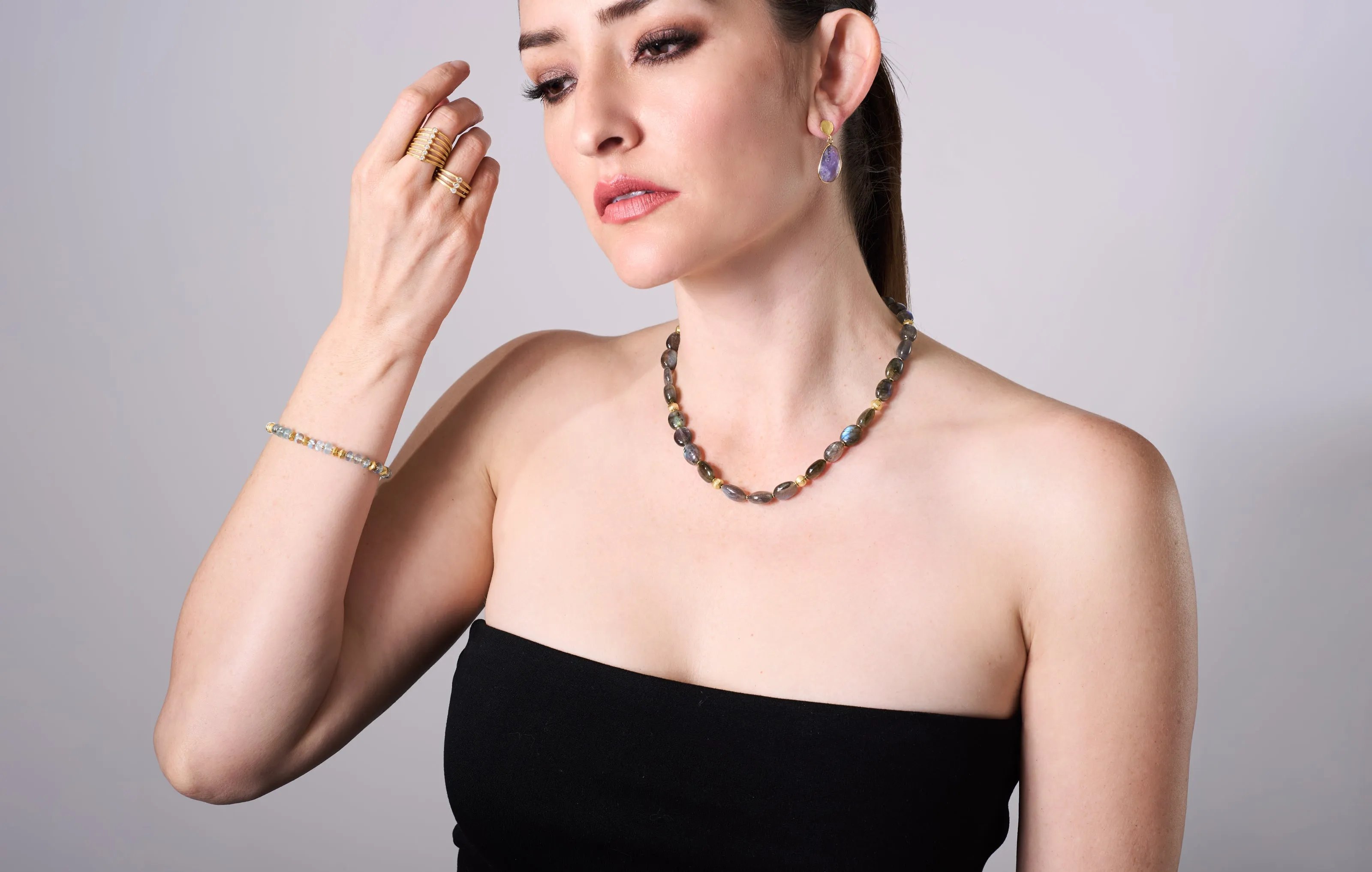 Labradorite Bead Necklace