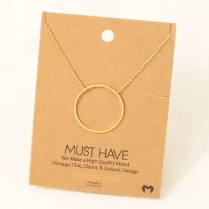 Lalo's Large Circle Ring Necklace