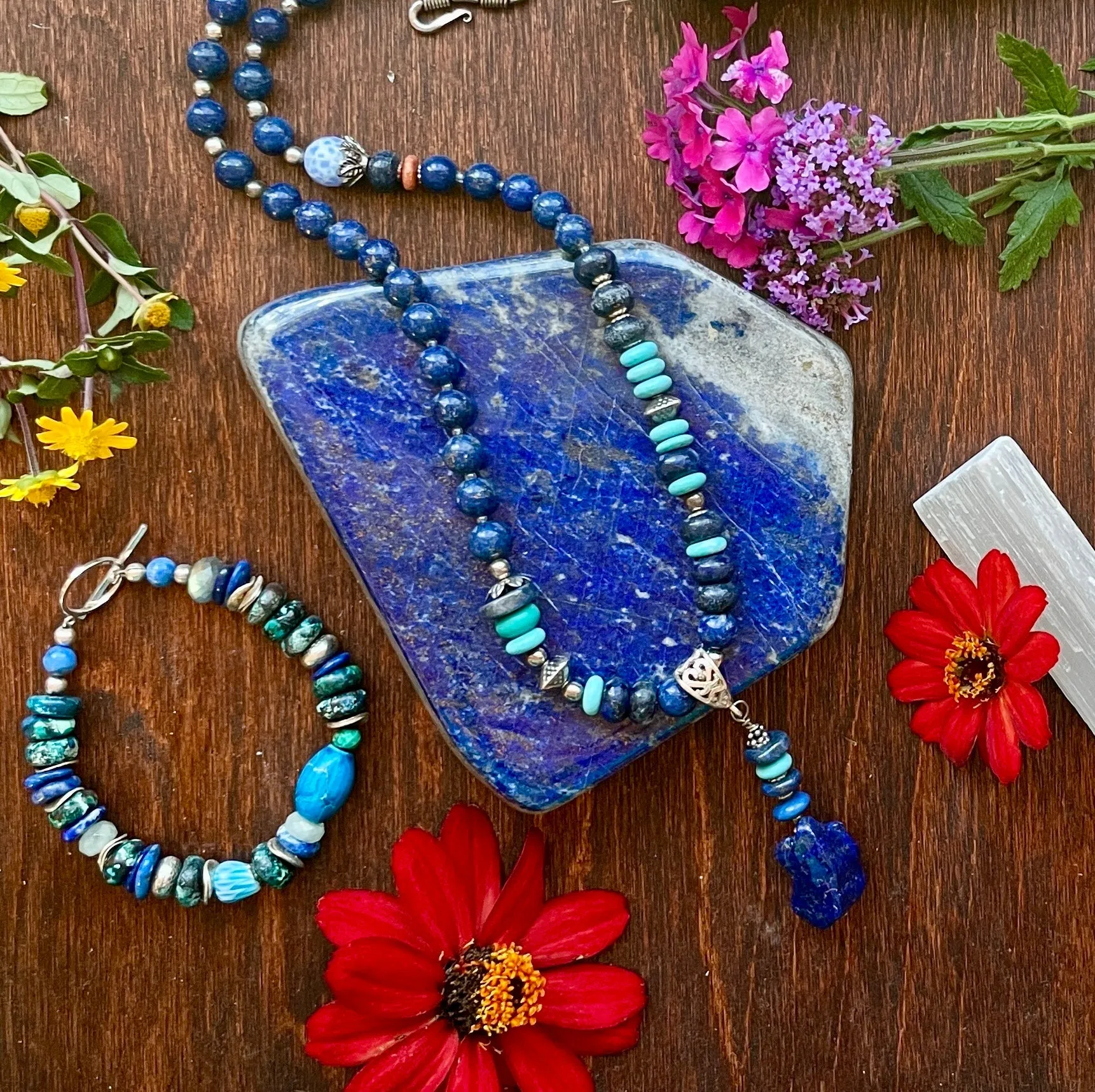 Lapis Nugget Necklace