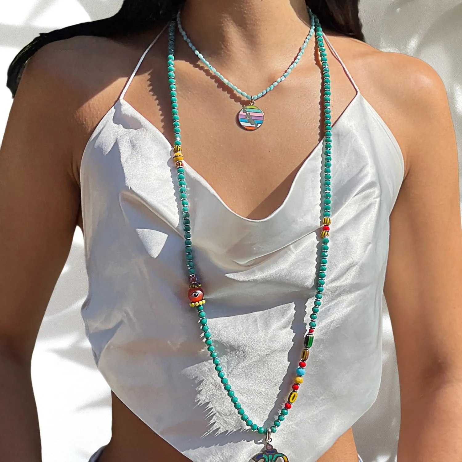 Larimar Choker Enjoy Necklace
