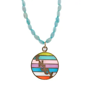 Larimar Choker Enjoy Necklace