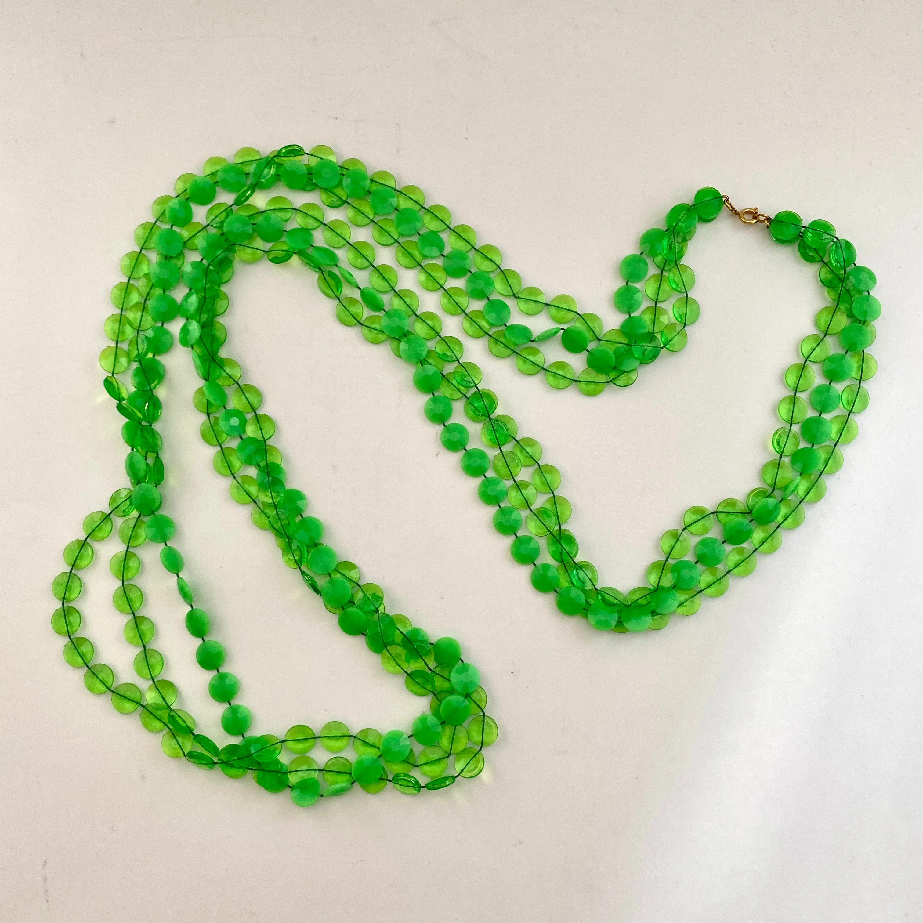 Late 60s/ Early 70s Bead Necklace & Earring Set