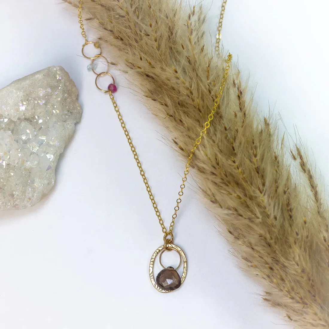 Laura J Autumn Asymmetry Necklace