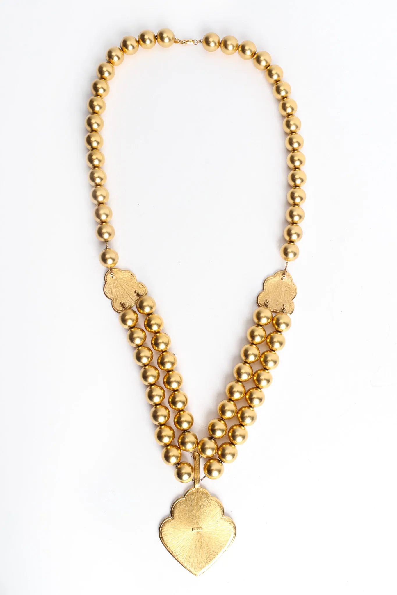 Leaf Pendant Beaded Necklace