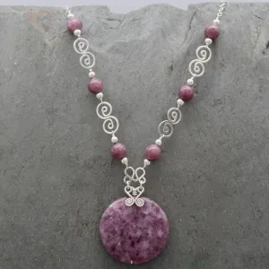 Lepidolite Jatun Round Necklace