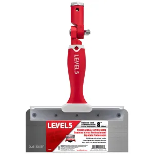 Level 5 Stainless Steel Stiff Offset Knife with Soft Grip Handle
