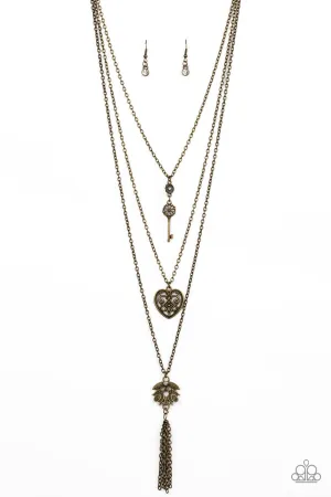 Love Opens All Doors - Brass Necklace