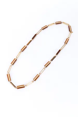 Lucite Bar Link Necklace