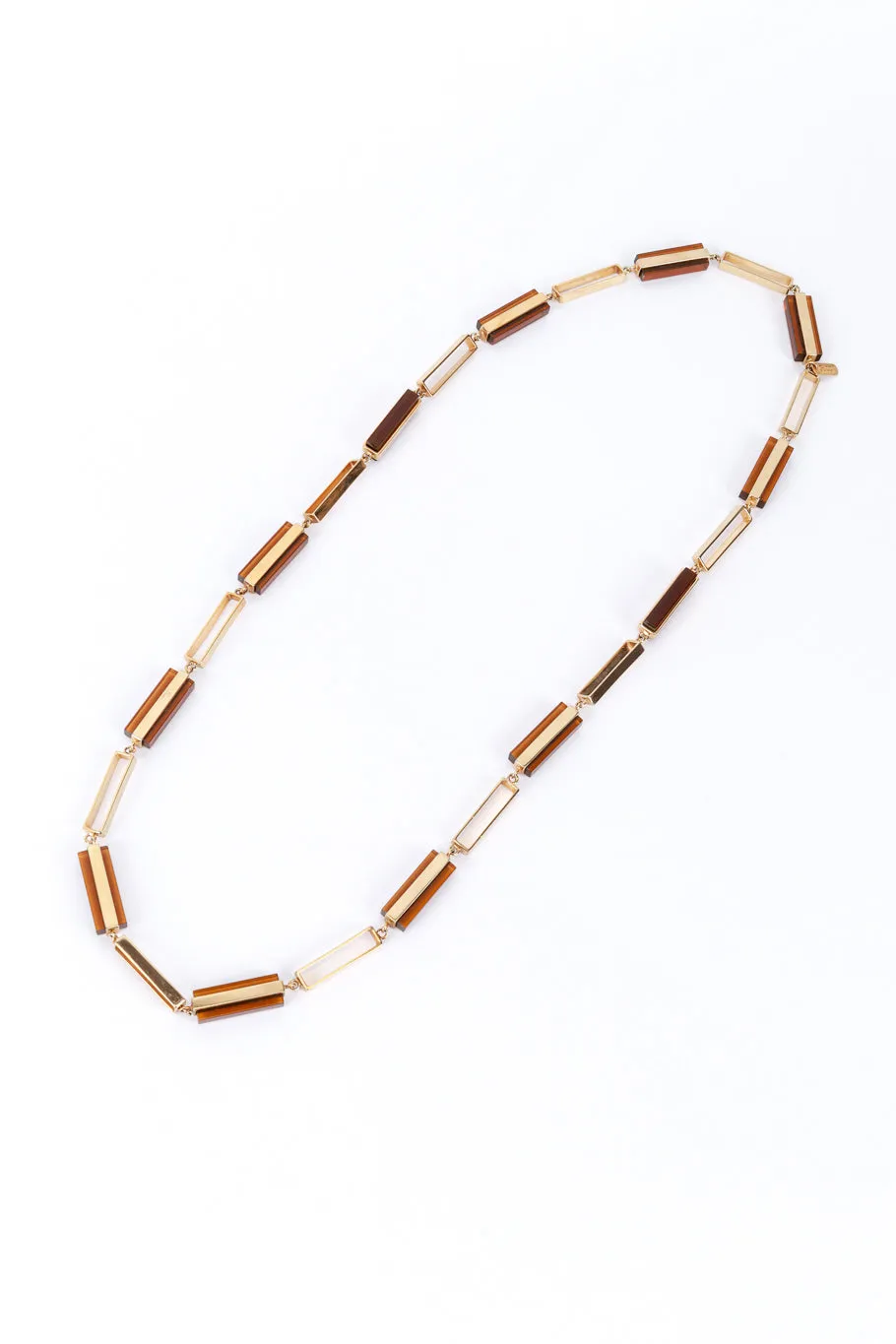 Lucite Bar Link Necklace