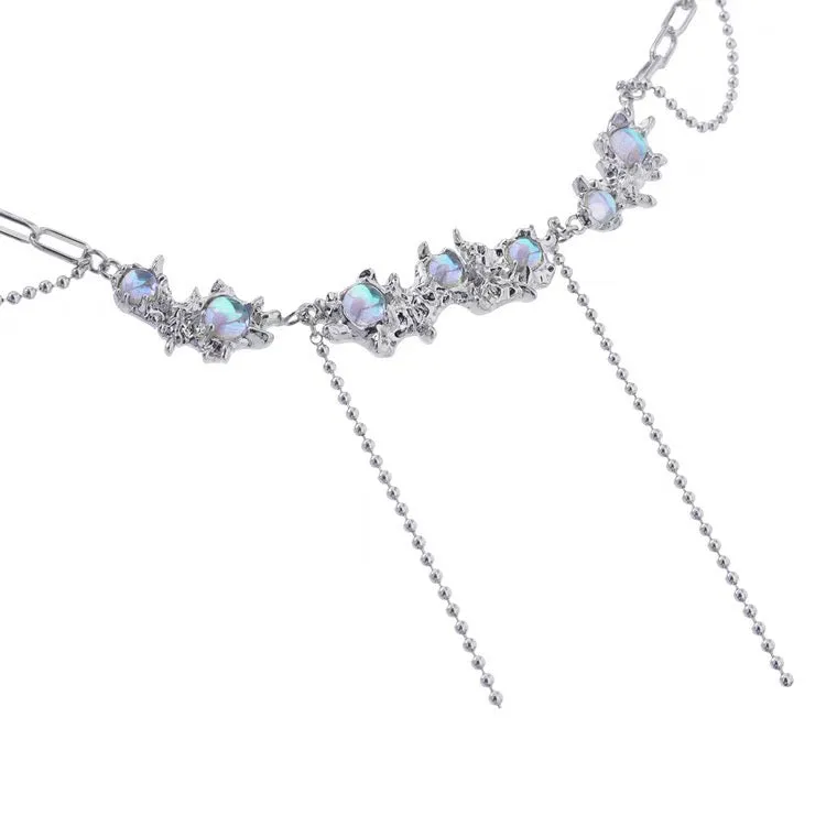 Lunar Eclipse series tassel necklace