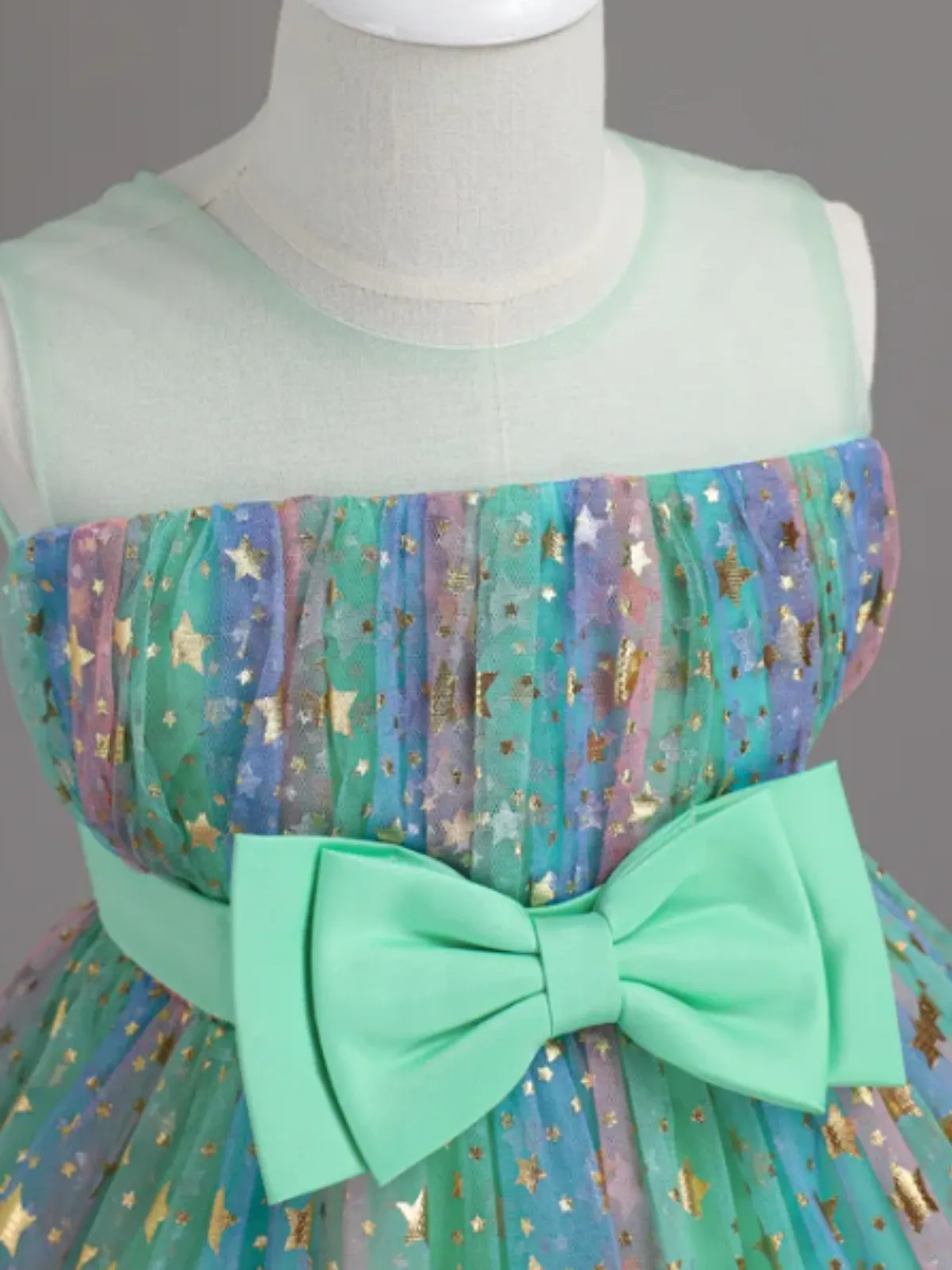 Make A Wish Star Sequin Tulle Dress