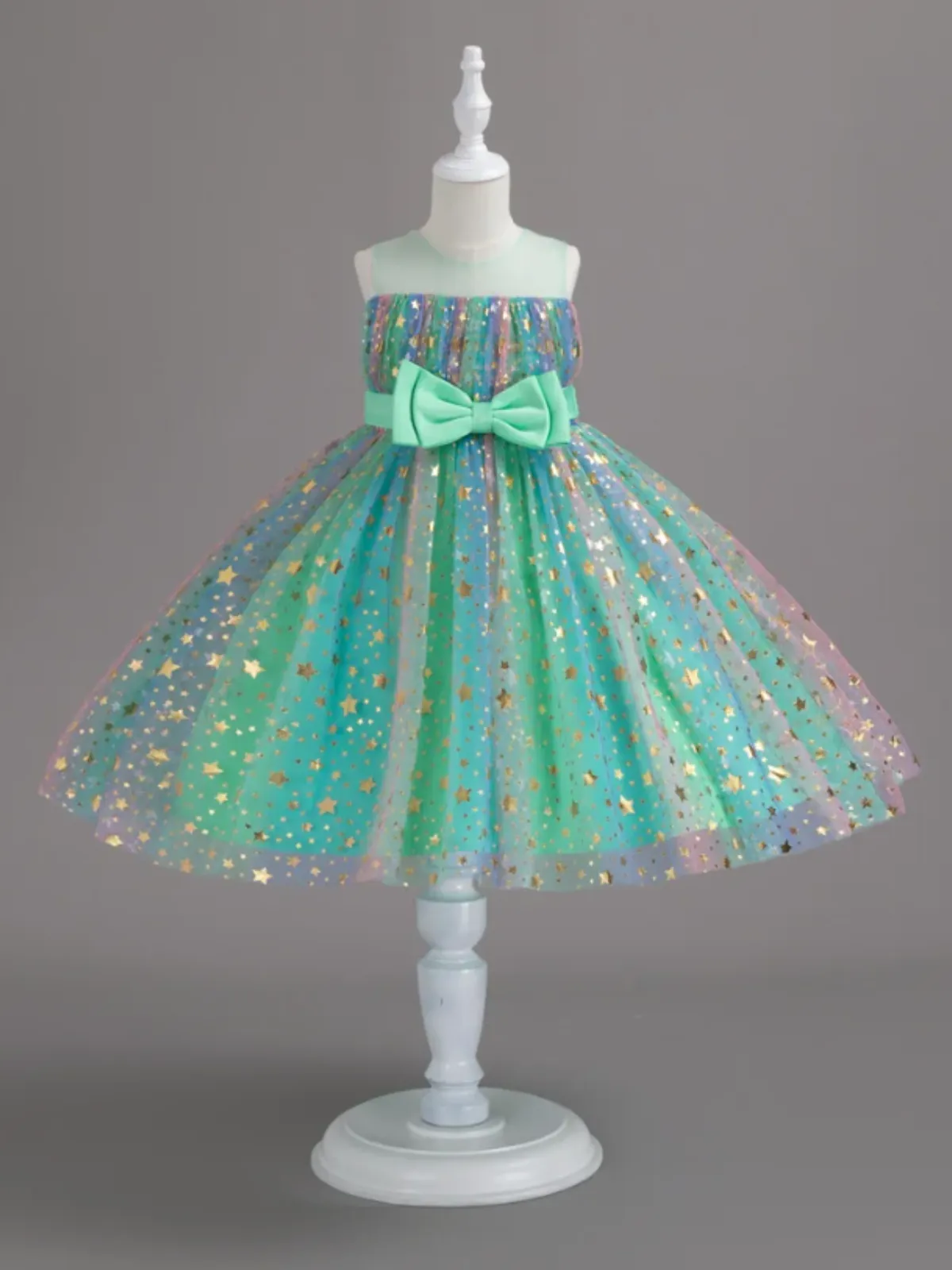 Make A Wish Star Sequin Tulle Dress