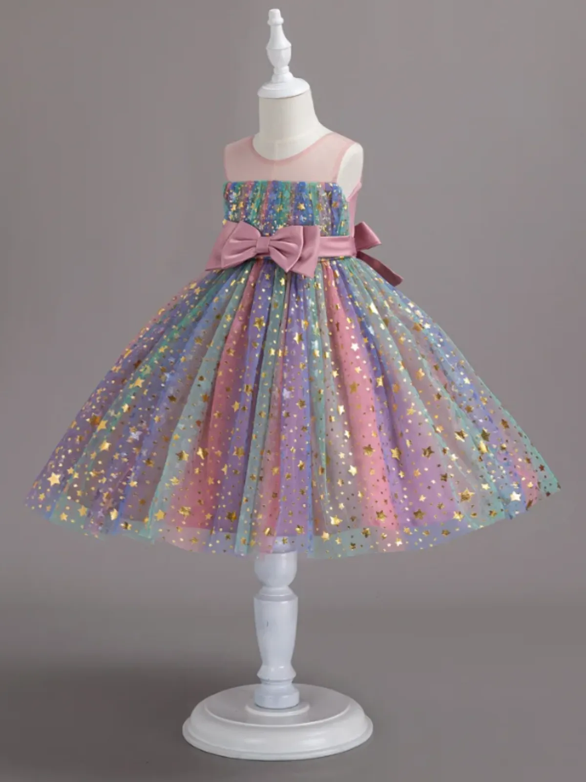 Make A Wish Star Sequin Tulle Dress