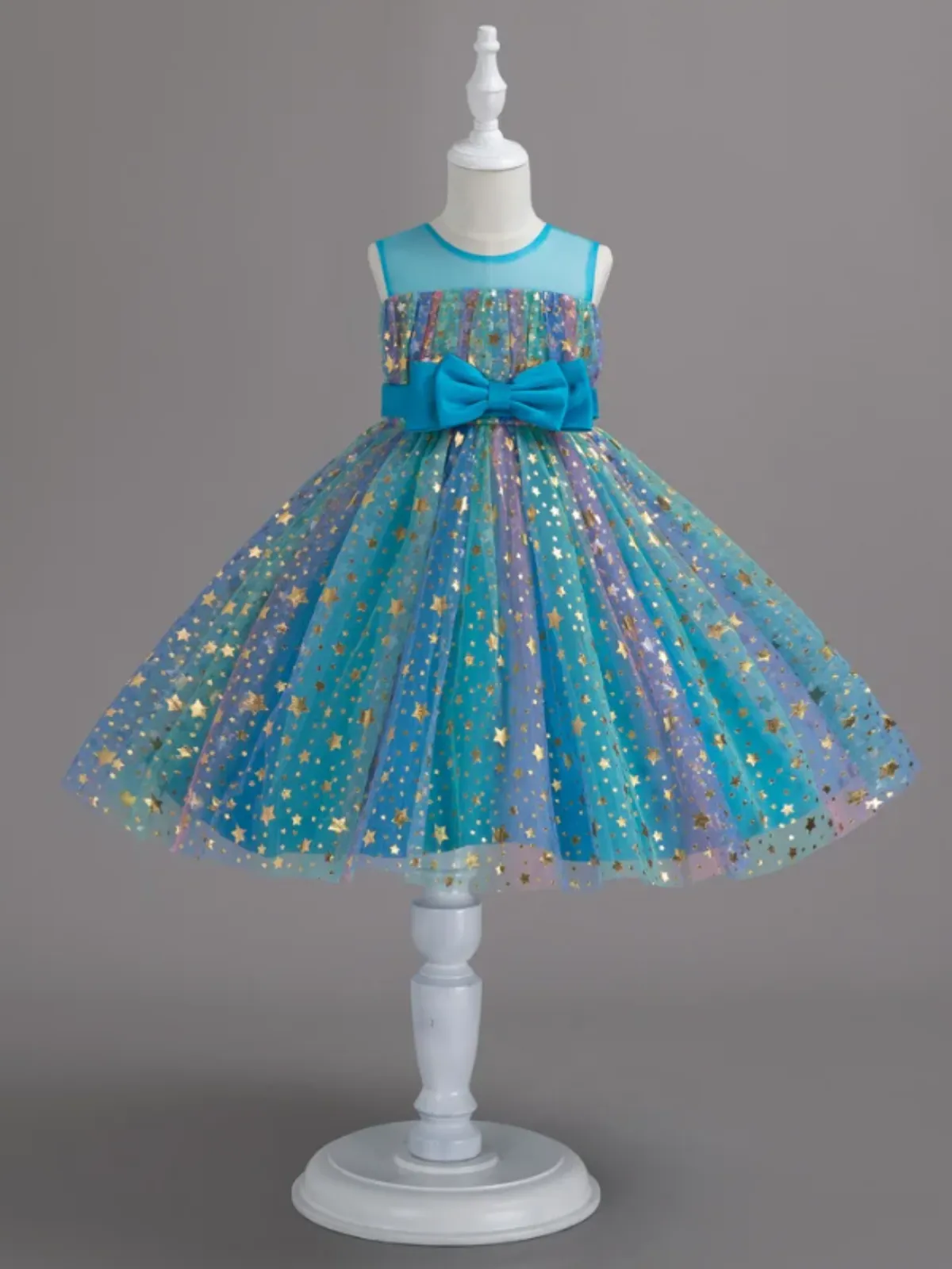 Make A Wish Star Sequin Tulle Dress