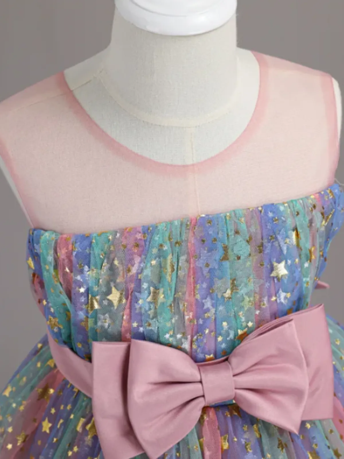 Make A Wish Star Sequin Tulle Dress