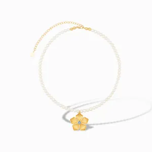 Marina Necklace in Swiss Blue Topaz