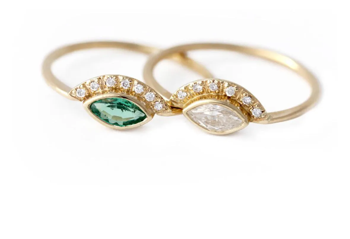 Marquise Crown Ring