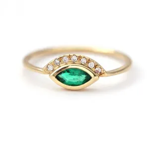 Marquise Crown Ring