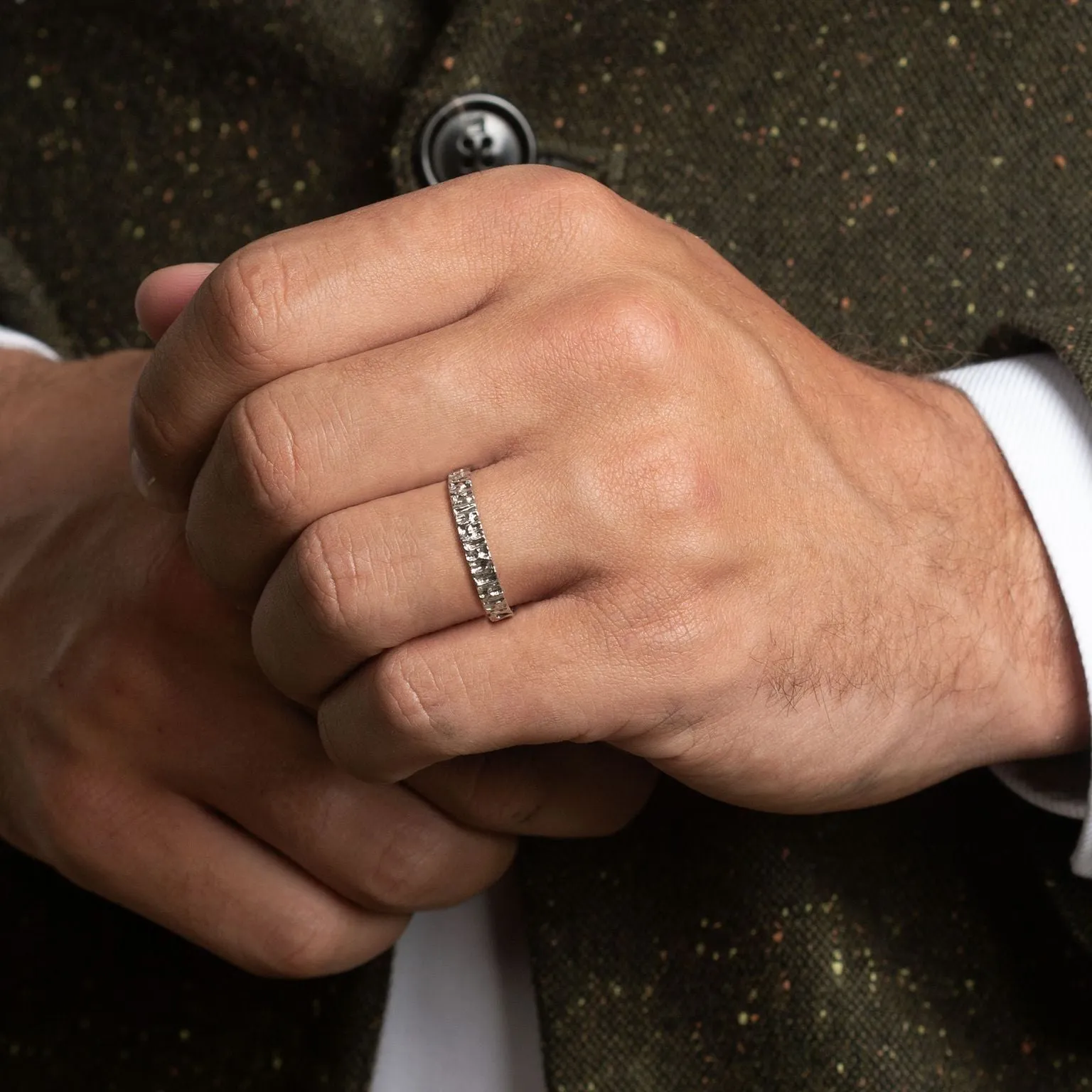 Men's wedding ring - BASALT