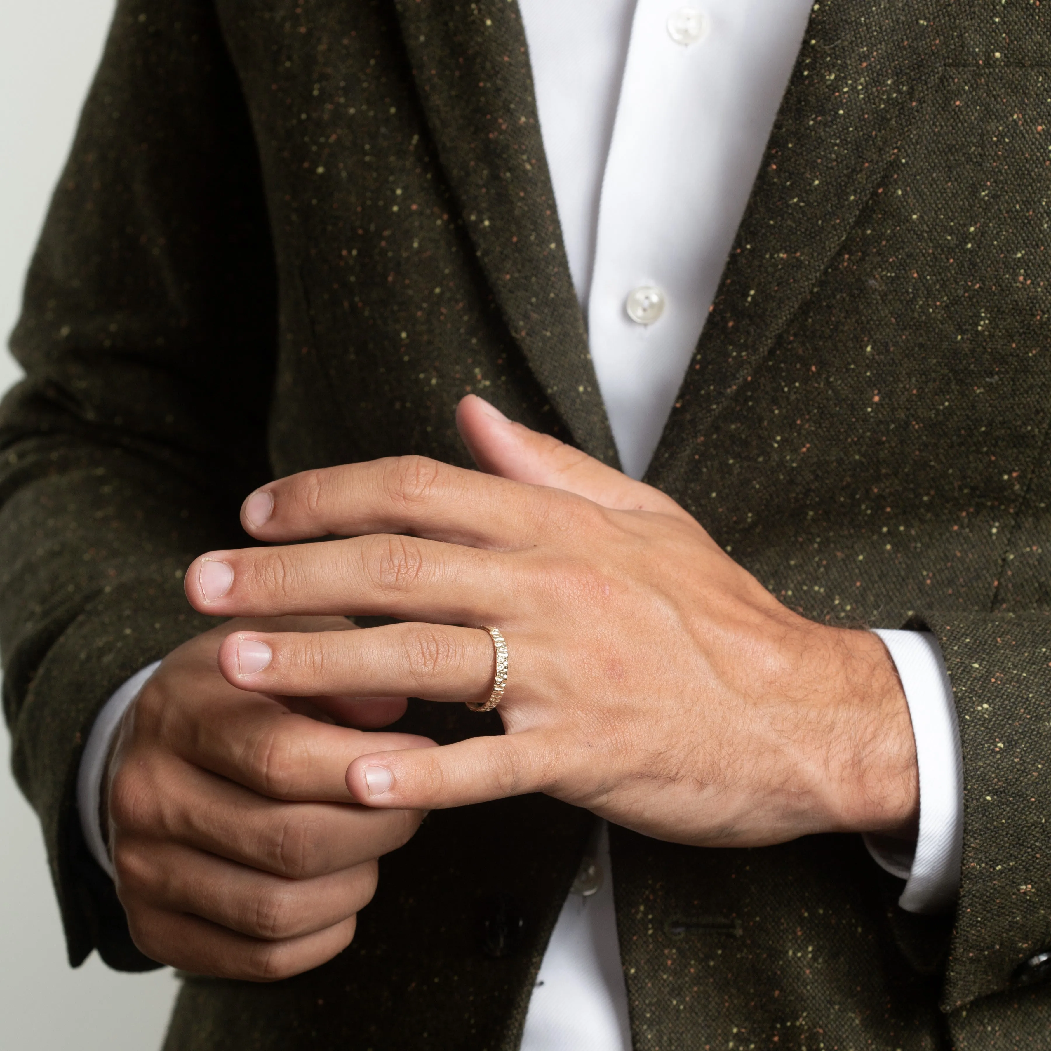 Men's wedding ring - BASALT