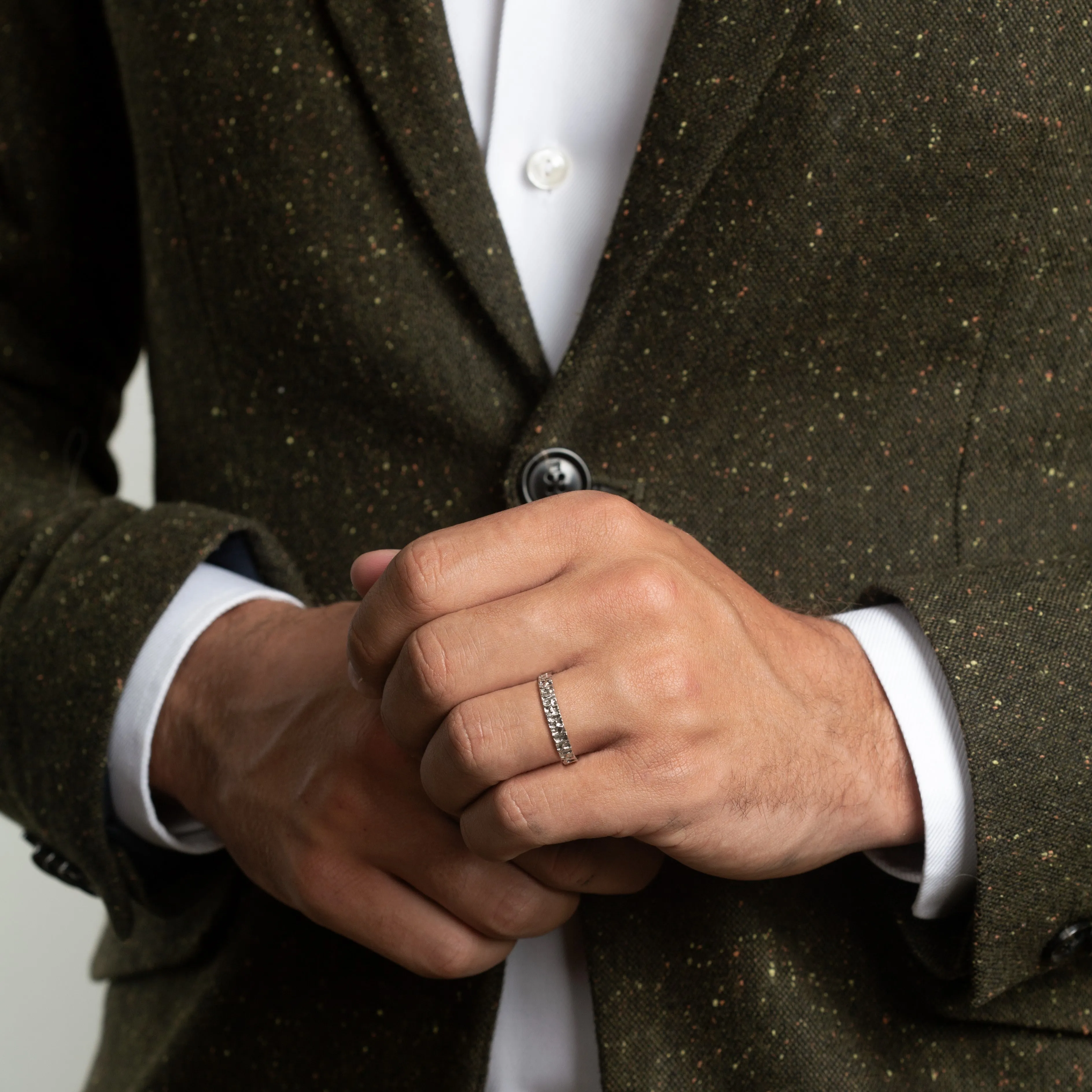 Men's wedding ring - BASALT