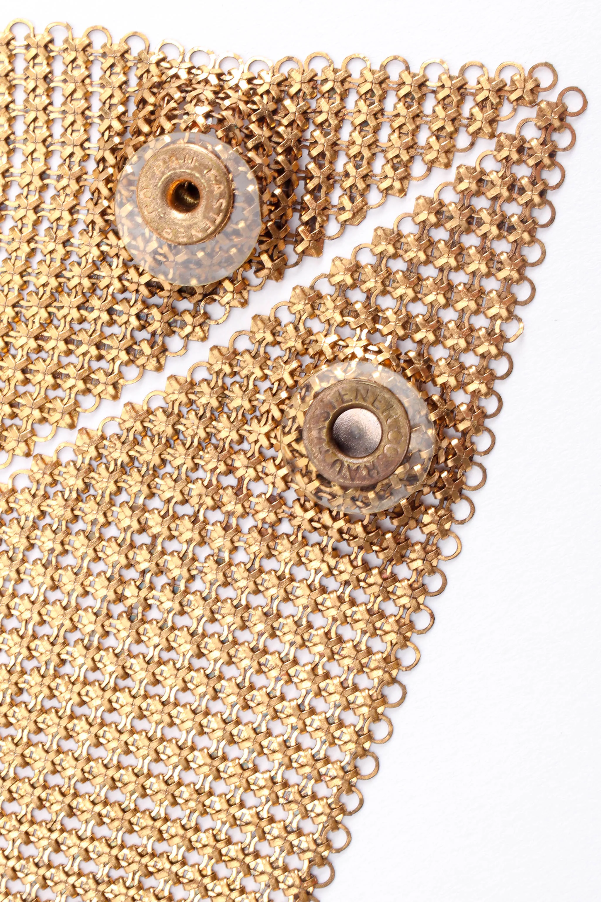 Metal Chain Mesh Necklace & Bracelet Set