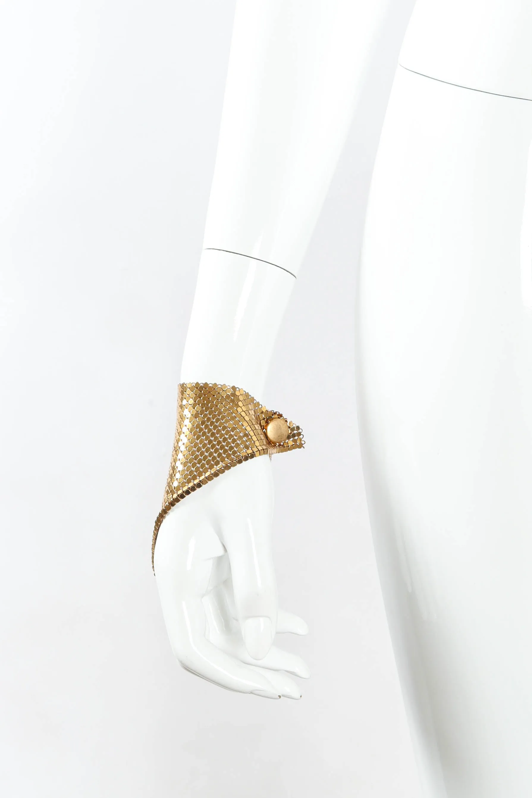 Metal Chain Mesh Necklace & Bracelet Set