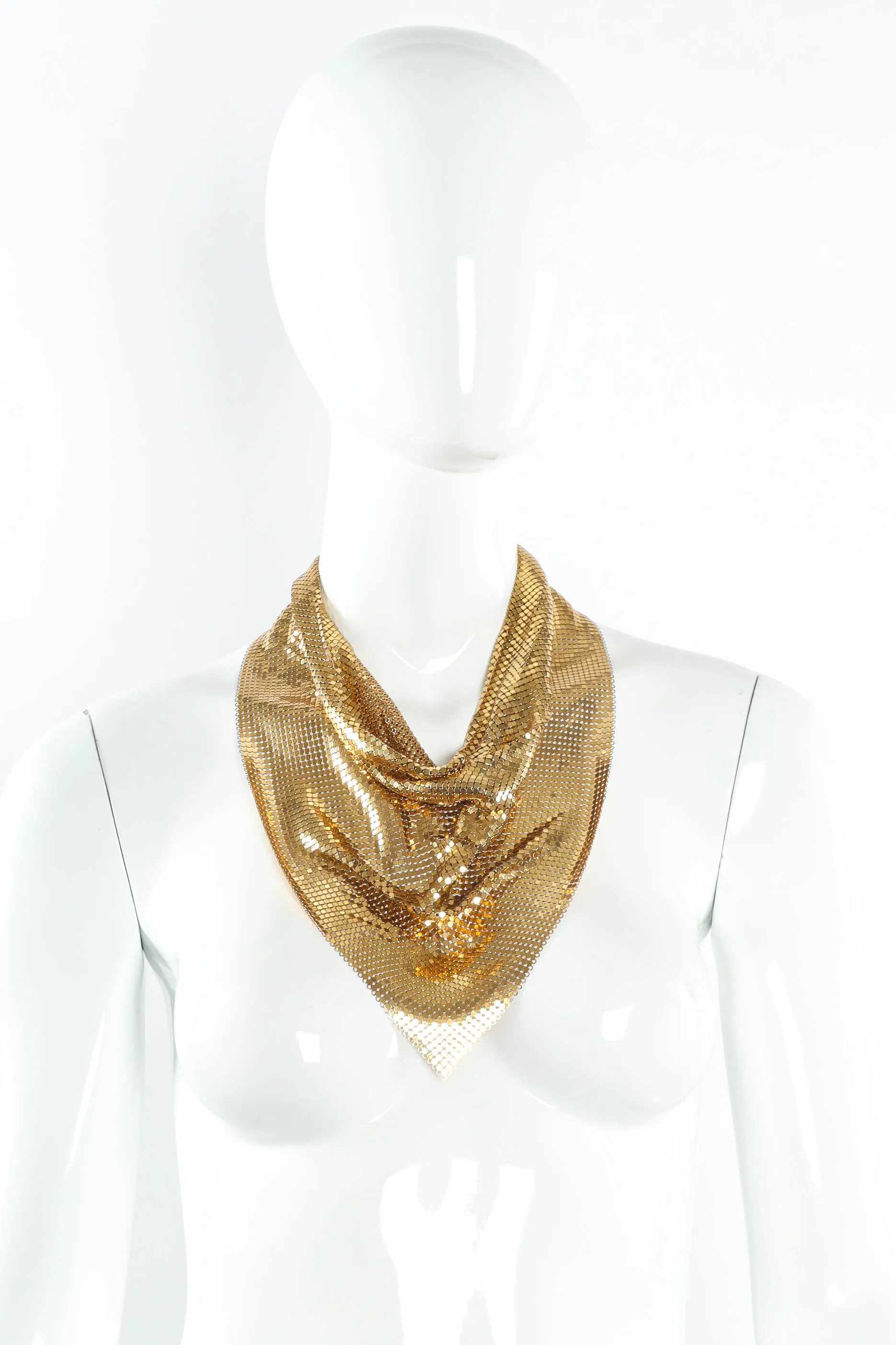 Metal Chain Mesh Necklace & Bracelet Set