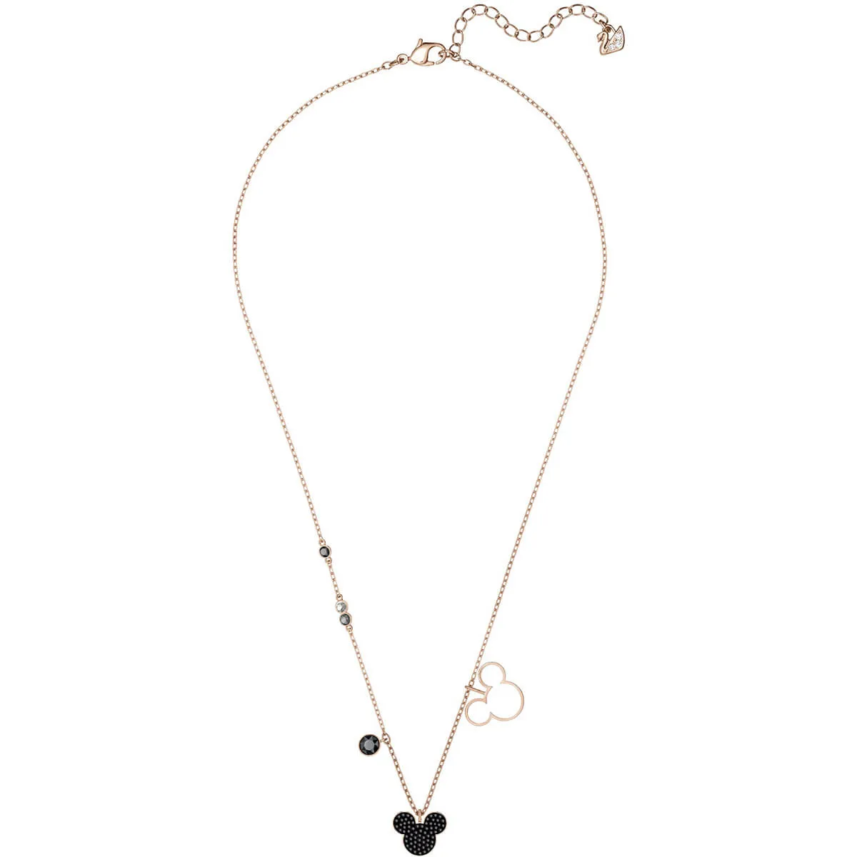 Mickey Multi-Colored Rose Gold Plating Pendant Necklace