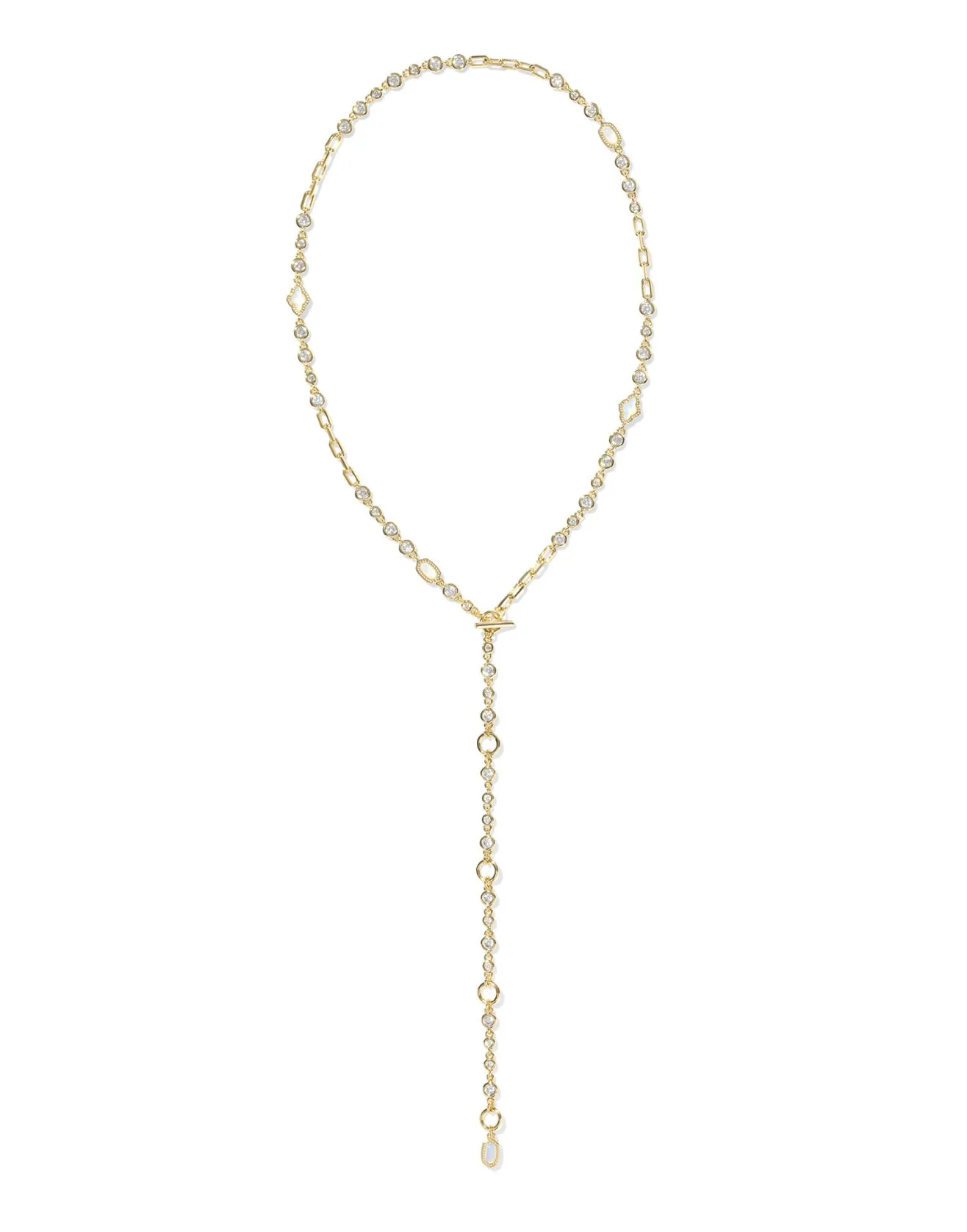 Mini Elisa Abbie Strand Necklace - Gold White Mix